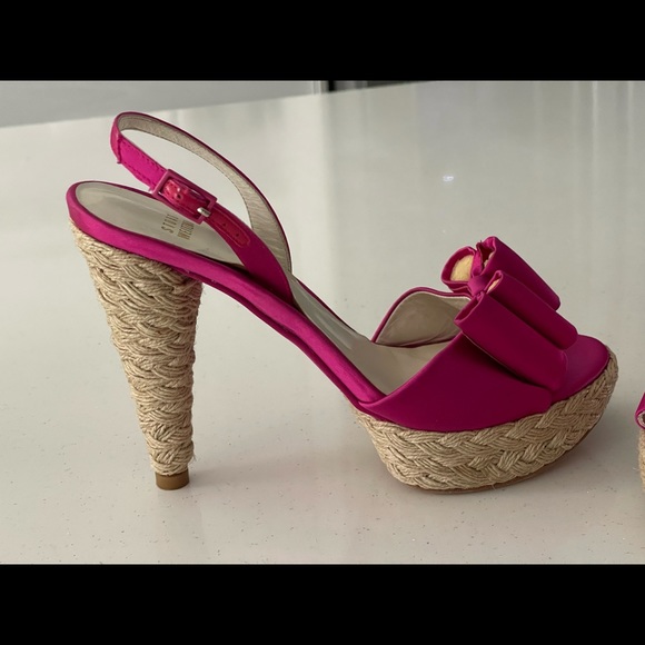 Fuchsia Pink Summer Pumps - Picture 11 of 11